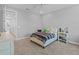 Cozy bedroom features neutral tones, stylish furnishings, and plush carpeting at 28355 Picana, Wesley Chapel, FL 33543