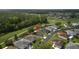Discover your home by the lush, green golf course, as seen in this aerial view at 29250 Princeville Dr, San Antonio, FL 33576