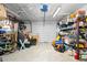 Spacious garage with organized storage shelves, providing ample space for tools and equipment at 320 Lake Maggiore S Blvd, St Petersburg, FL 33705