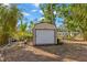 Backyard shed for extra storage, plus space for a trailer and yard equipment at 320 Lake Maggiore S Blvd, St Petersburg, FL 33705