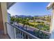 A view from the balcony overlooking lush landscaping in a serene community at 3210 Mangrove Point Dr, Ruskin, FL 33570