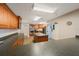 Large community kitchen, displaying expansive countertops and abundant cabinet space and modern appliances at 8020 Sailboat Key S Blvd # 101, St Pete Beach, FL 33707