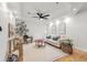 Inviting living room with modern decor, neutral colors, and recessed lighting at 2214 Wilshire Dr, Dunedin, FL 34698