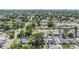 An aerial view of the neighborhood showing houses, streets, and trees at 2808 W Lake Ave, Tampa, FL 33607