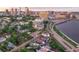 Scenic aerial view of the city skyline, highlighting nearby roadways, bridges, and urban landscape at 701 S Boulevard, Tampa, FL 33606