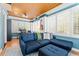 Bright office/living room with built-ins, natural lighting and a projector at 701 S Boulevard, Tampa, FL 33606
