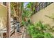 Exterior walkway with lush greenery at 701 S Boulevard, Tampa, FL 33606