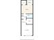 Floor plan layout featuring a living room, dining area, kitchen, bedroom with walk-in closet, and balcony at 7645 Sun Island S Dr # 204, South Pasadena, FL 33707