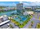 Community featuring waterfront tennis courts and beautiful water views at 7645 Sun Island S Dr # 204, South Pasadena, FL 33707
