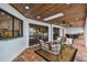 Outdoor patio with ceiling and full water view at 9807 Bay Island Dr, Tampa, FL 33615