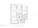 Detailed floor plan showing the layout of the home with measurements at 14810 Rue De Bayonne # 2D, Clearwater, FL 33762