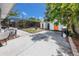 Large backyard area with an enclosed pool, a sauna, and plenty of parking space at 157 7Th Sw Ave, Largo, FL 33770