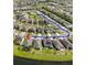 Aerial view showing the home's location and neighborhood amenities and routes at 1612 Cabbage Key Dr, Ruskin, FL 33570