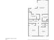 Detailed floor plan displaying the layout of the second floor of this beautiful home at 2087 Edgewater Dr # C, Clearwater, FL 33755