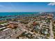 An aerial view of the property located close to amenities like schools, shops and restaurants at 340 83Rd Ave, St Pete Beach, FL 33706
