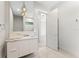 Bathroom showcasing modern fixtures, marble countertop, and sleek design at 3604 W El Prado Blvd, Tampa, FL 33629
