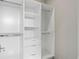 Organized closet with built-in shelving and drawers for optimal storage space at 3604 W El Prado Blvd, Tampa, FL 33629