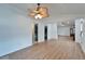Expansive living area with hardwood floors and recessed lighting plus a large walk-in closet at 4414 W El Prado Blvd, Tampa, FL 33629