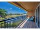 This balcony overlooks a waterfront view, marina, and golf course at 47 W Morgan St, Tarpon Springs, FL 34689