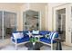 Another shot of the outdoor patio with a peek into the kitchen at 5004 Waterkey Way, Tampa, FL 33647