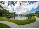 Beautiful view of the pond, community and walkway on a sunny day at 5849 Park N St # 308, St Petersburg, FL 33709
