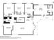 Floor plan depicting layout, dimensions and approximate area in square feet at 6544 S West Shore Cir, Tampa, FL 33616