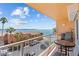 Balcony showcasing a view of the water, seating, and BBQ at 7430 Sunshine Skyway S Ln # 402, St Petersburg, FL 33711