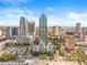 Spectacular aerial view of the high-rise condo showing beautiful views of the city skyline at 777 N Ashley Dr # 2807, Tampa, FL 33602
