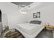Contemporary bedroom with a platform bed, modern lighting, and stylish decor at 777 N Ashley Dr # 2807, Tampa, FL 33602
