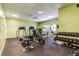 Well-equipped gym featuring treadmills, bikes, weight machines, and free weights at 9 Forbes Pl # 504, Dunedin, FL 34698