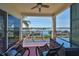 Private balcony offering views of the waterfront at 1038 Bellasol Way # 202, Apollo Beach, FL 33572