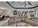 Spacious living room with open concept to kitchen and dining area at 12903 49Th E Ln, Parrish, FL 34219