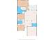 Layout of the home featuring bedrooms, bathrooms, kitchen, living spaces, garage, and screened porch at 16302 Vine Cliff Ave, Hudson, FL 34667