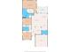 Detailed floor plan of the home with dimensions for living room, bedrooms, kitchen, and garage at 16302 Vine Cliff Ave, Hudson, FL 34667