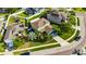 Aerial view of the home showcasing the lot and mature trees at 18734 Burndall Ct, Land O Lakes, FL 34638