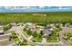 Aerial view of the home showcasing the community and surroundings at 18734 Burndall Ct, Land O Lakes, FL 34638