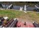 Backyard features multiple places to sit and enjoy the waterfront views at 200 Meres Blvd # 7, Tarpon Springs, FL 34689