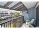 Balcony with seating overlooking a waterfront view at 200 Meres Blvd # 7, Tarpon Springs, FL 34689