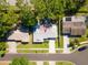 Birds-eye view of the property, showcasing its location on a well-maintained street at 2087 59Th N St, Clearwater, FL 33760