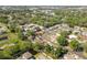 Aerial view of home, surrounded by mature trees at 2087 59Th N St, Clearwater, FL 33760