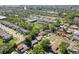 Aerial view of home in residential neighborhood at 2087 59Th N St, Clearwater, FL 33760