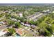 Drone shot of property near waterway and causeway at 2087 59Th N St, Clearwater, FL 33760