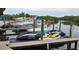 Dock with multiple boats and jet skis available to residents at 2614 Cove Cay Dr # 301, Clearwater, FL 33760