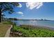Scenic waterfront view of the serene bay, lush greenery, and boat dotted waters, enhancing the property's appeal at 2700 Bayshore Blvd # 9209, Dunedin, FL 34698