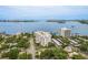 Beautiful aerial shot featuring waterfront condos with stunning city views in the distance at 30 Turner St # 502, Clearwater, FL 33756