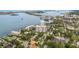 Expansive aerial view showcasing multiple condos with waterfront access and surrounding city landscape at 30 Turner St # 502, Clearwater, FL 33756