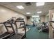 Well-equipped gym provides treadmills, weights, and other exercise equipment for residents at 30 Turner St # 502, Clearwater, FL 33756