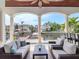 An outdoor seating area on the balcony with beautiful views of the waterway at 511 Erie Ave, Tampa, FL 33606