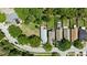 Aerial view of property showcasing the backyard, roof, neighborhood, and surrounding landscape at 7816 Citrus Blossom Dr, Land O Lakes, FL 34637