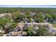 An elevated perspective showcasing a neighborhood with lush greenery and diverse architectural styles at 1423 W Wood St, Tampa, FL 33604